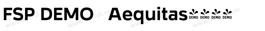 FSP DEMO   Aequitas字体转换